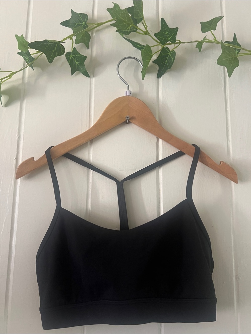 Lululemon Everyday Black Bralette with Strappy Back